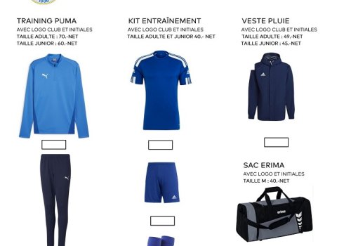Kit entrainement